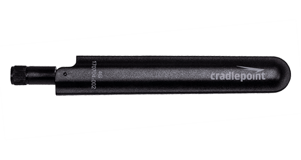 Cellular antenna, 600 MHz – 6 GHz, SMA, black mini