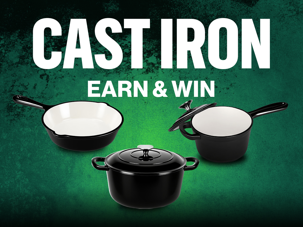 Cast Iron Earn & Win