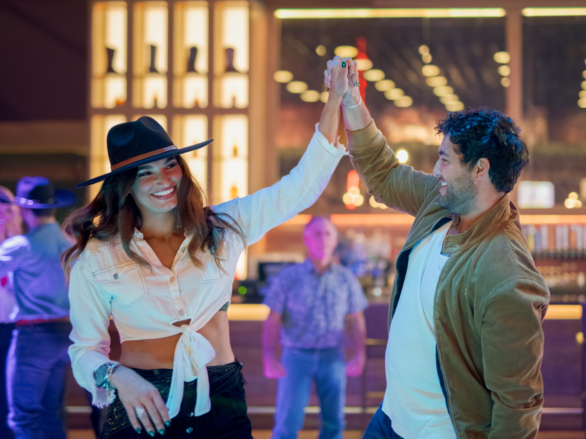 Couple Two-Stepping at Track 5.