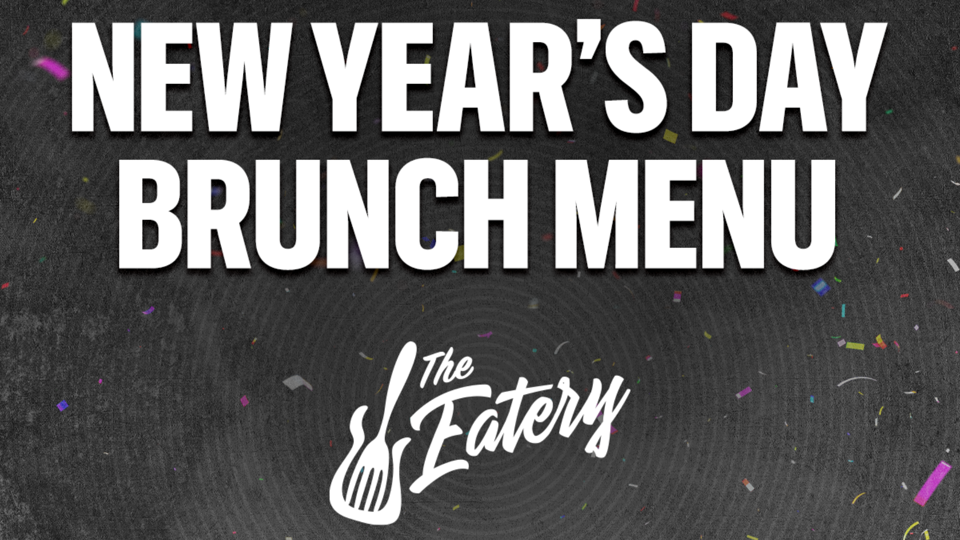 New Year's Day Menu at The Eatery