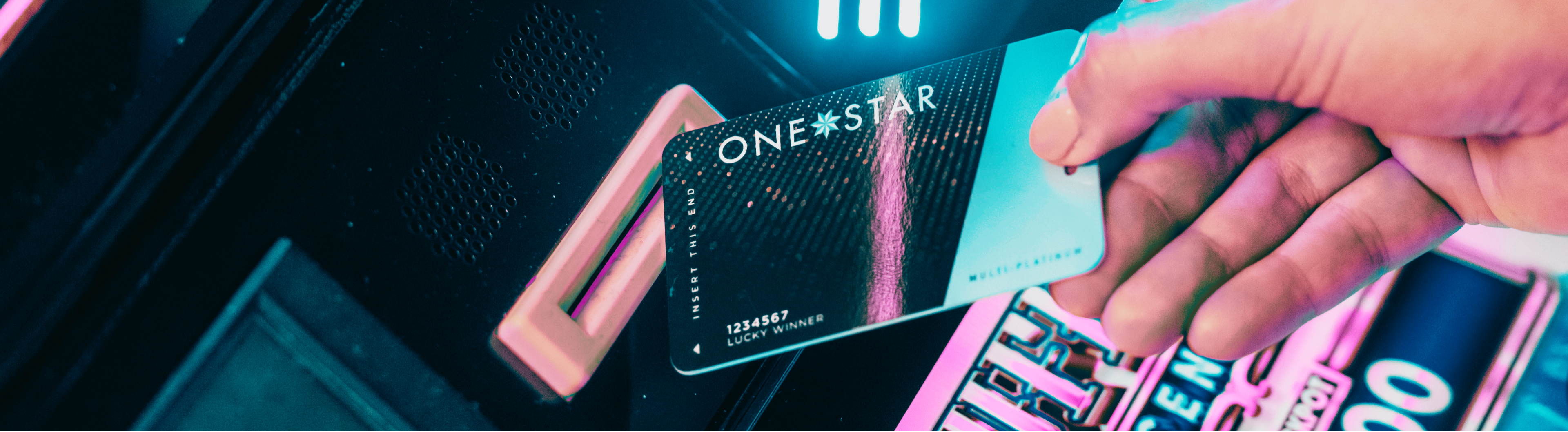 One Star Loyalty Rewards Card in Slot Machine