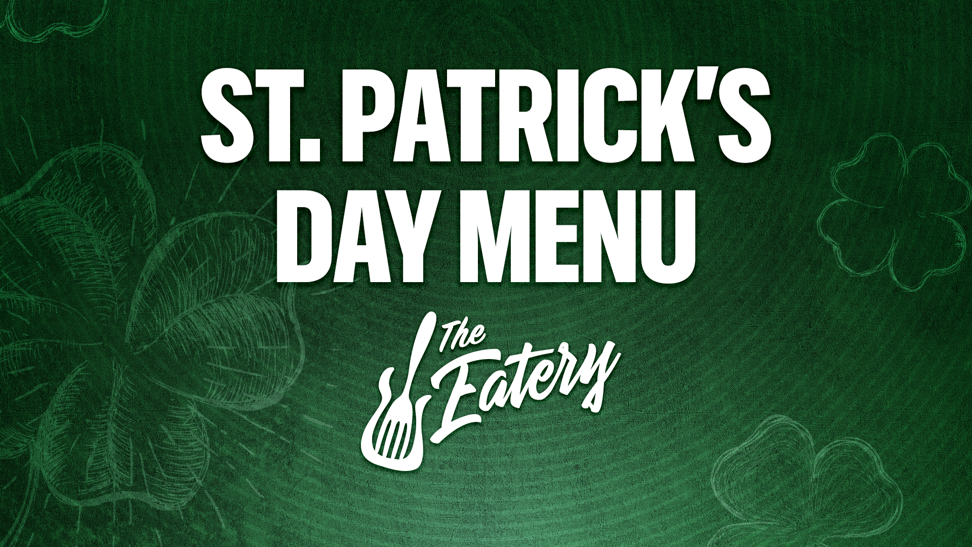 St Patrick's Day Menu