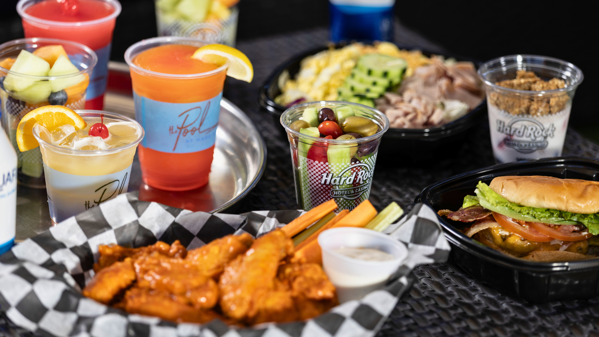 Pool Food Menu at Hard Rock Tulsa