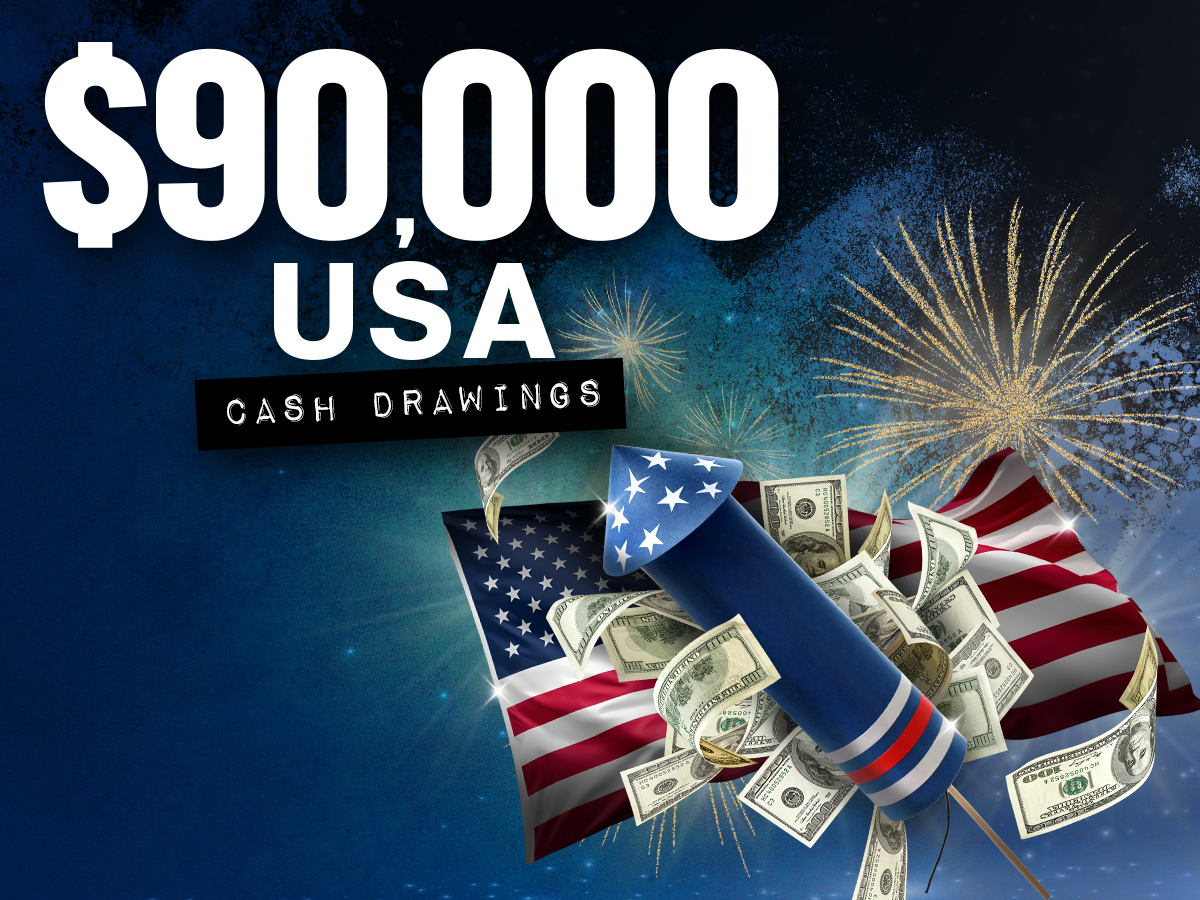 $90,000 USA Cash Drawings