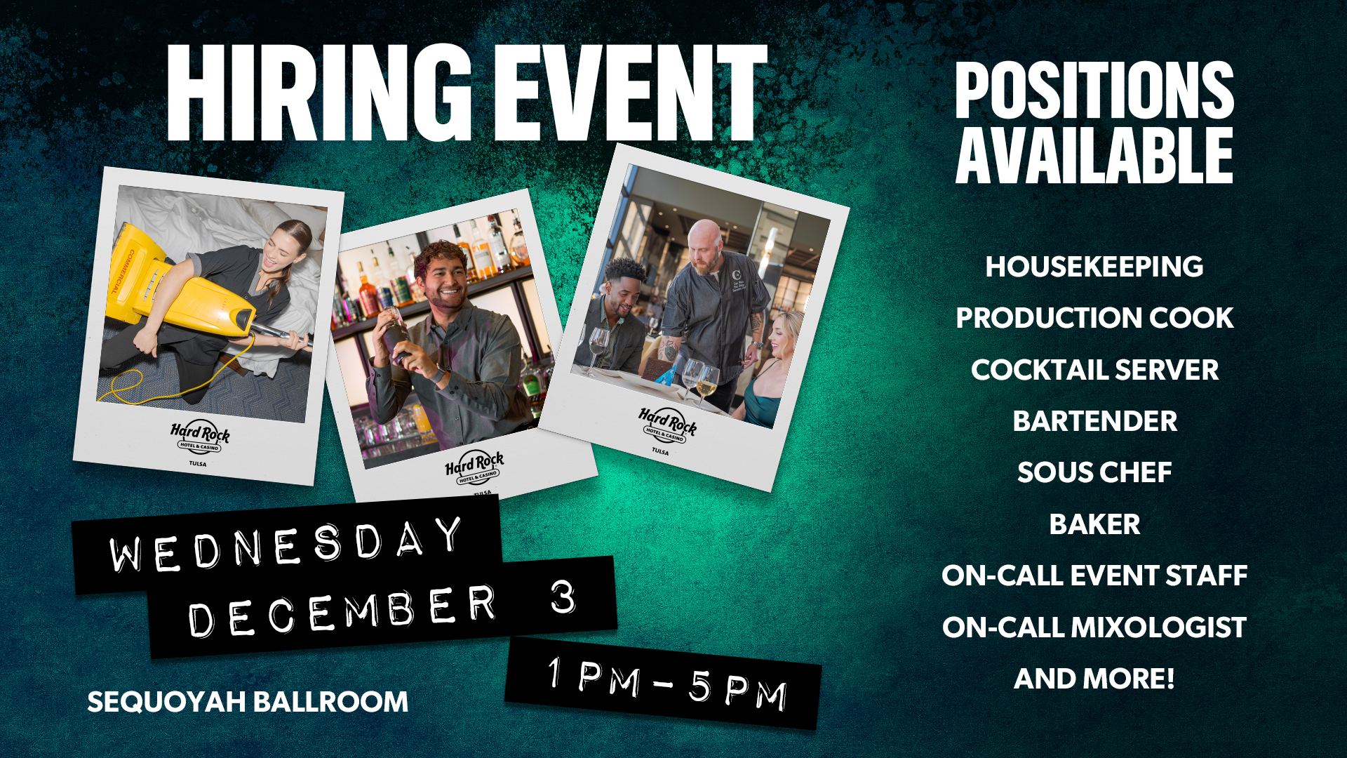 Hiring Event at Hard Rock