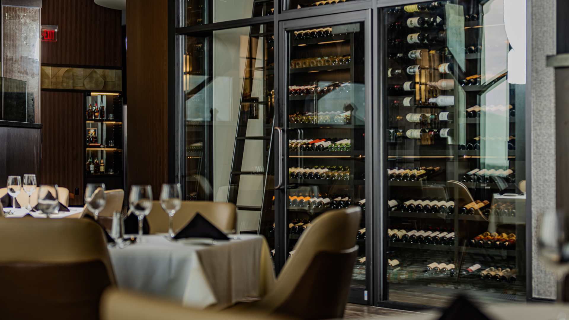 Wine room inside carvers on 19