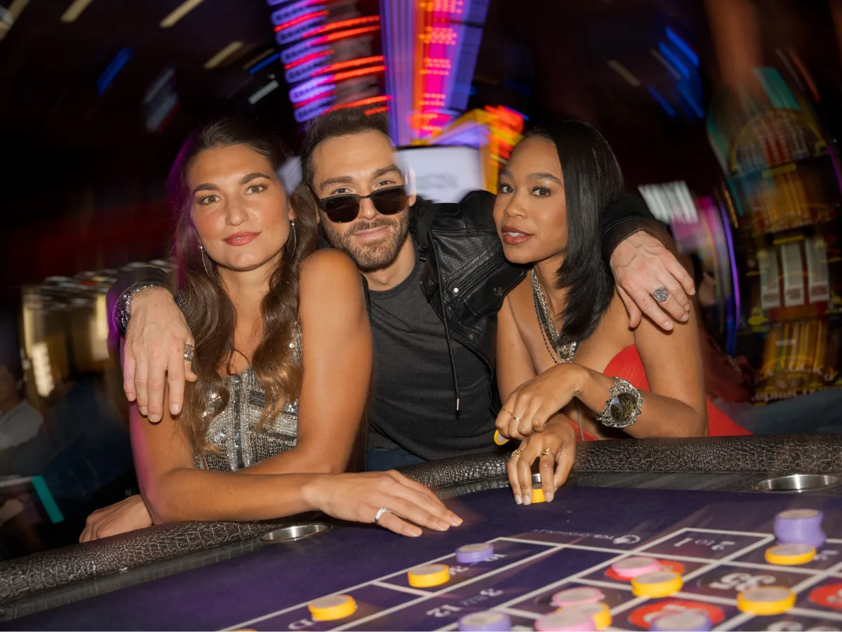 People playing craps