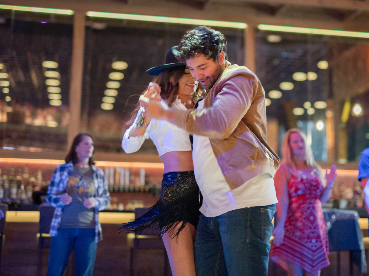 Couple Two-Stepping at Track 5.