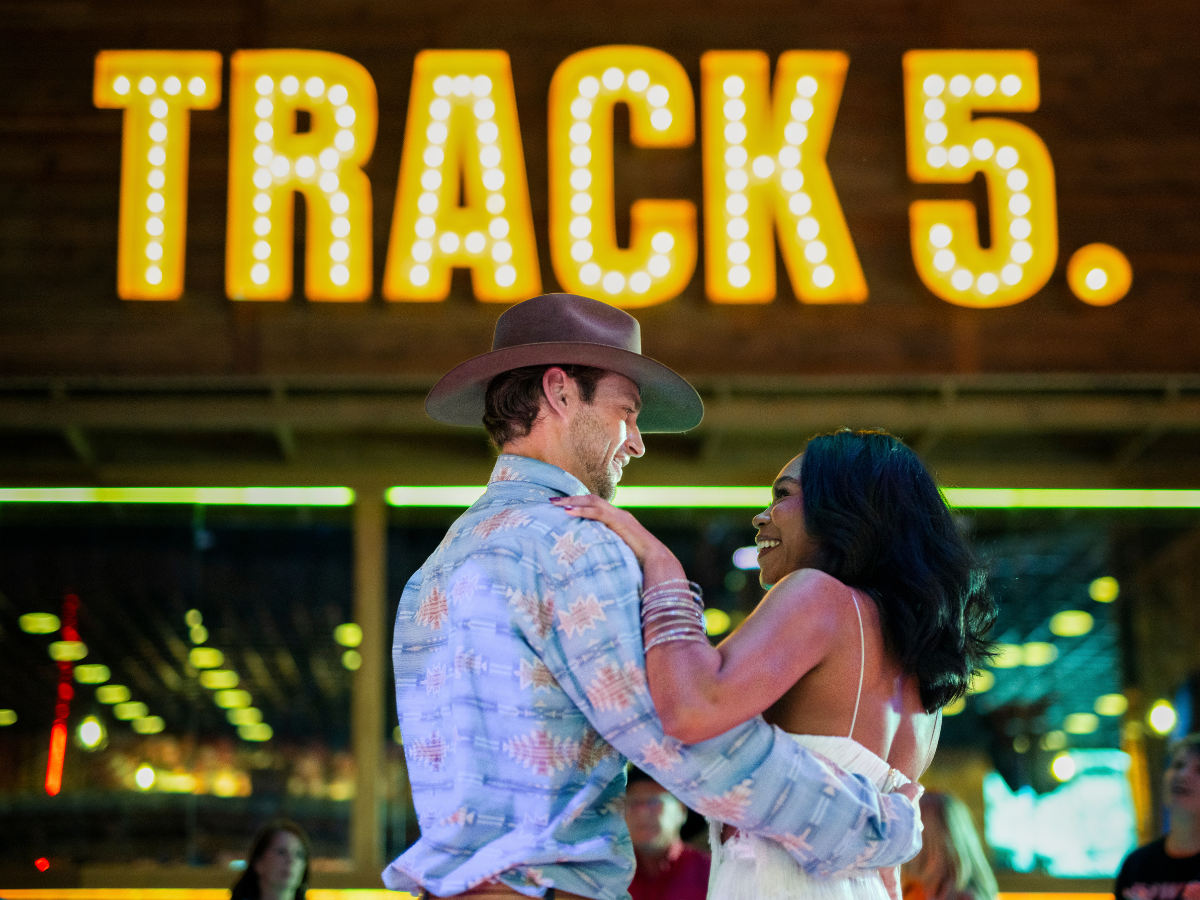 Couple Two-Stepping at Track 5.