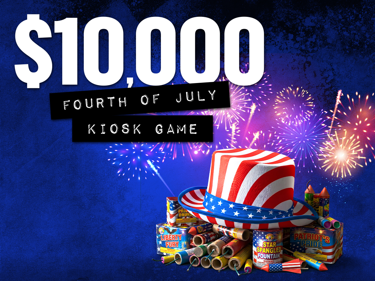 $10,000 Fourth of July Kiosk Game