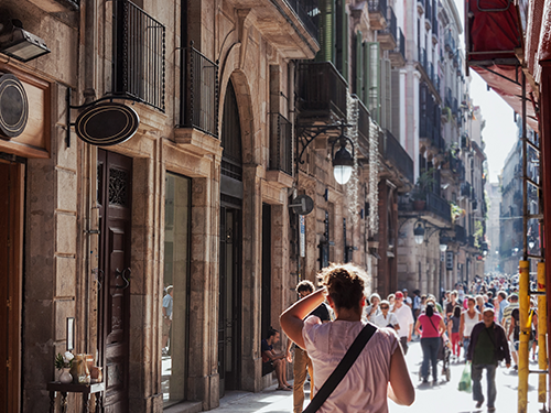 Verslunargata í Barcelona