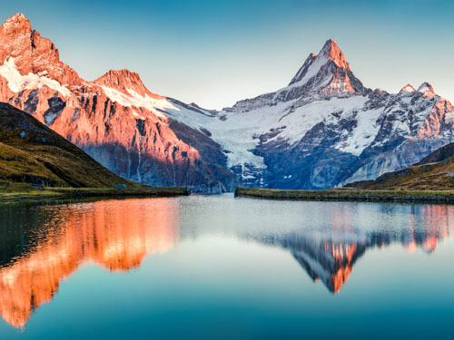 colourful mountains in switzerland