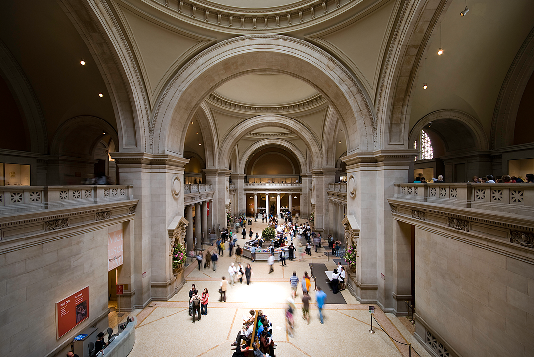 Interior of Metropolitan Museum of Art in New York