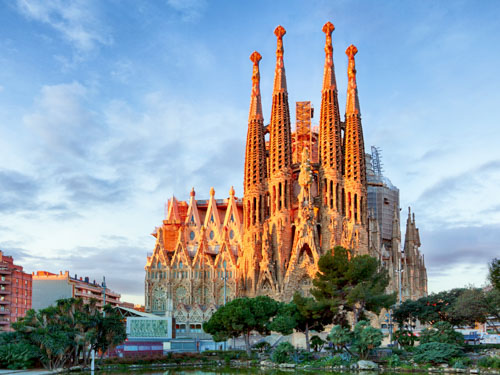 Sagrada Familia cathedral in Barcelona