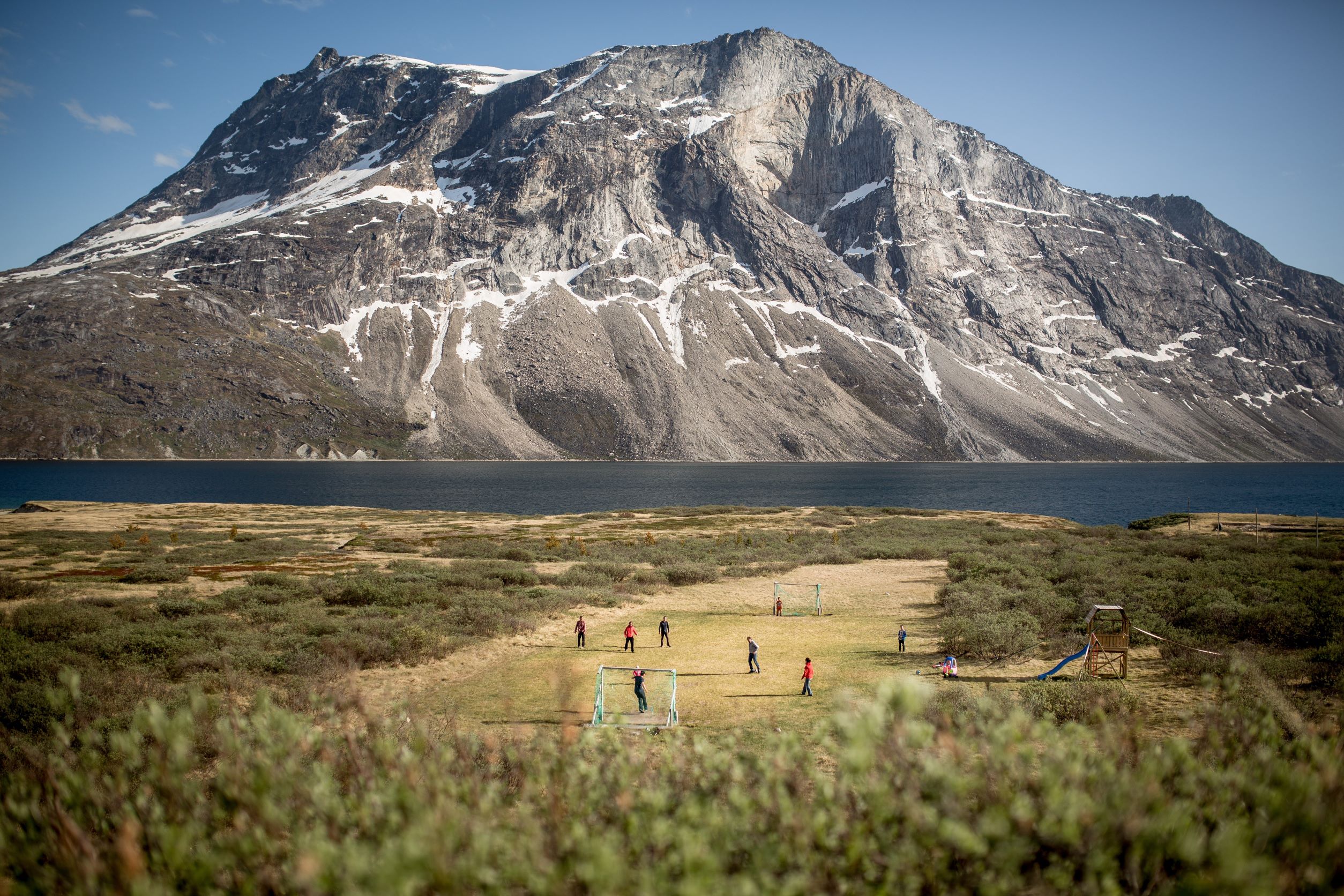 The backcountry football field at Qooqqut, close to Nuuk