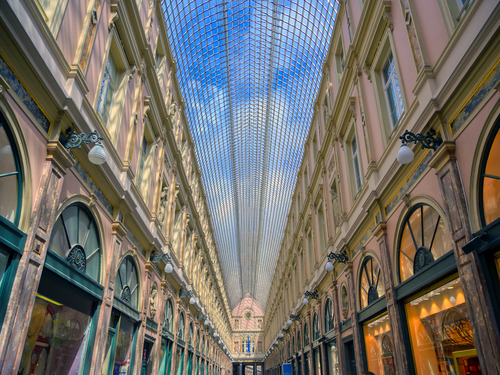 famous shopping arcade in belgium