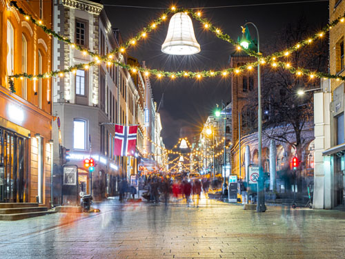 Christmas shopping in Norway