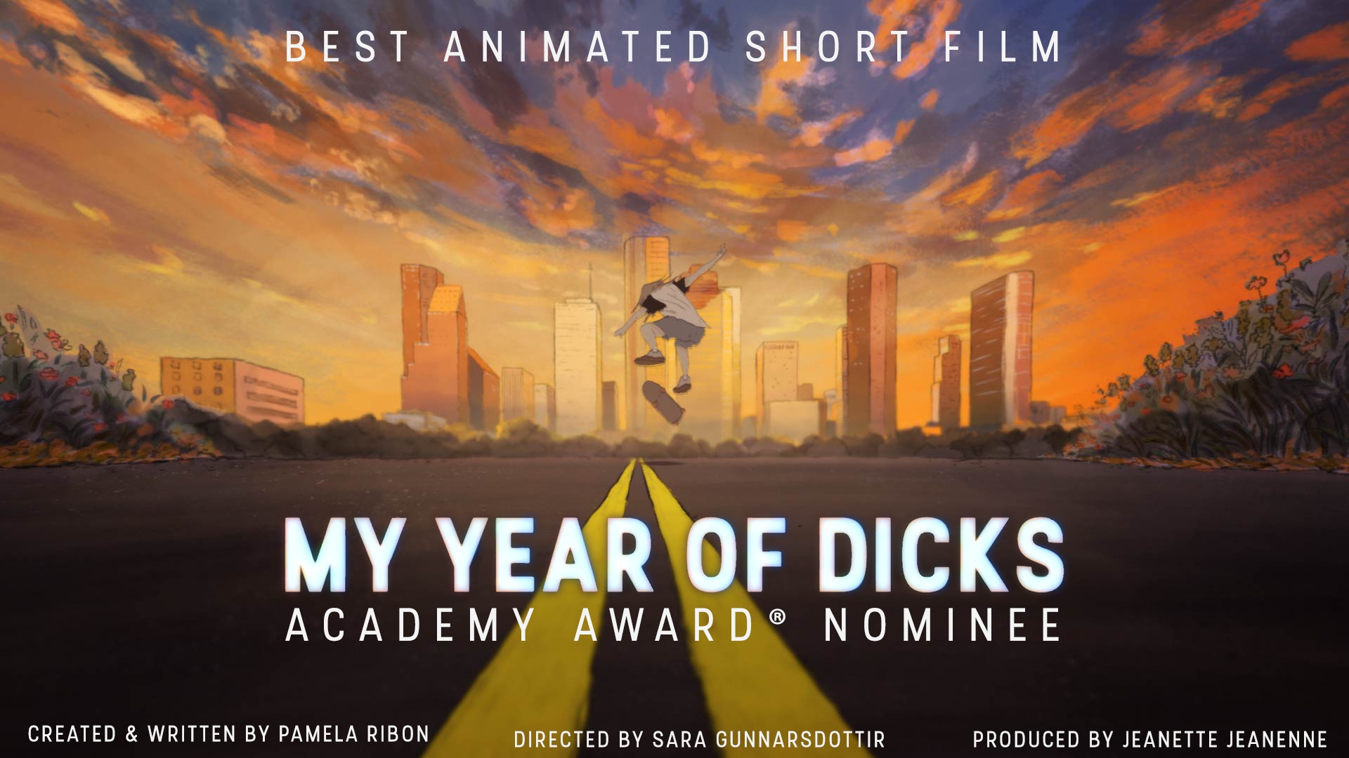 promotional poster for 'My Year of Dicks' short film