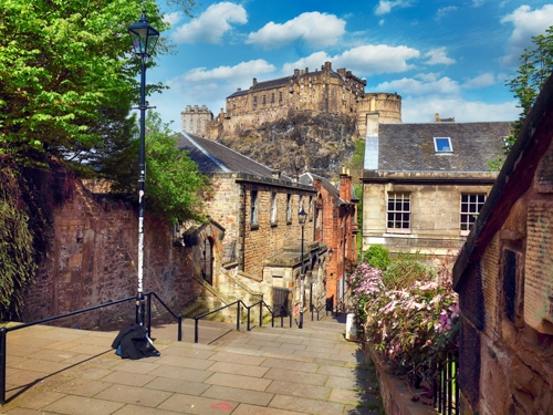 the streets of Edinburgh
