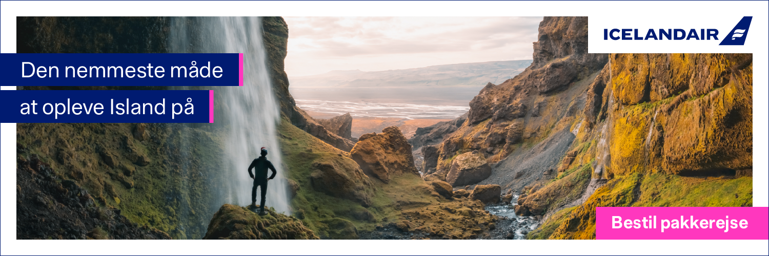 bannerbillede med tekst: »den nemmeste lavet på opleve island pa«