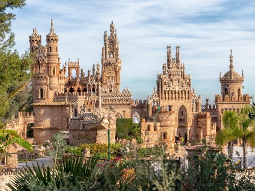 historical castle near Malaga on Costa del Sol