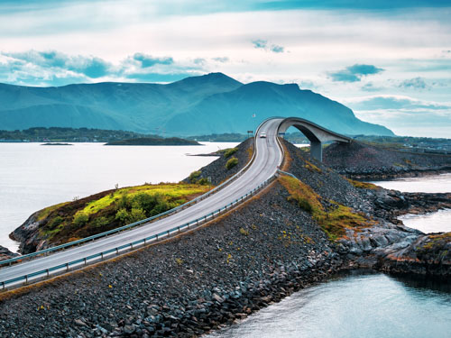 atlantic ocean road in Norway