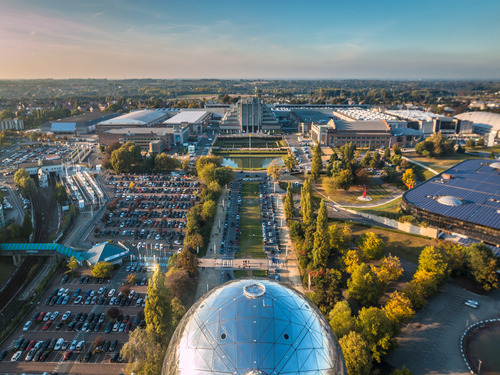 an aerial view of Brussels