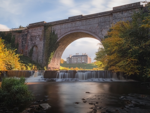 a historical bridge with a view