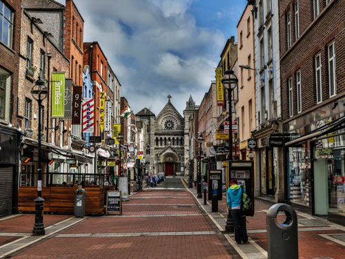 old streets in Dublin