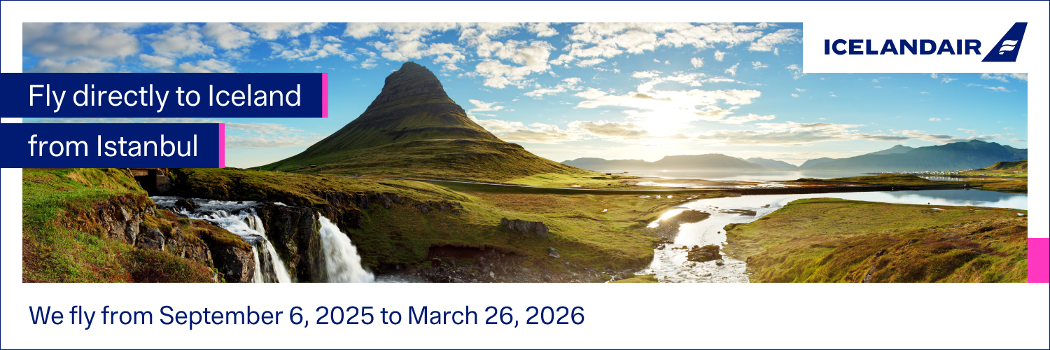 Icelandair flies to Iceland from Istanbul