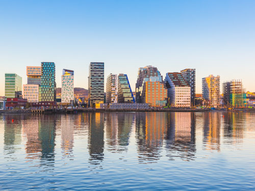 Oslo city skyline