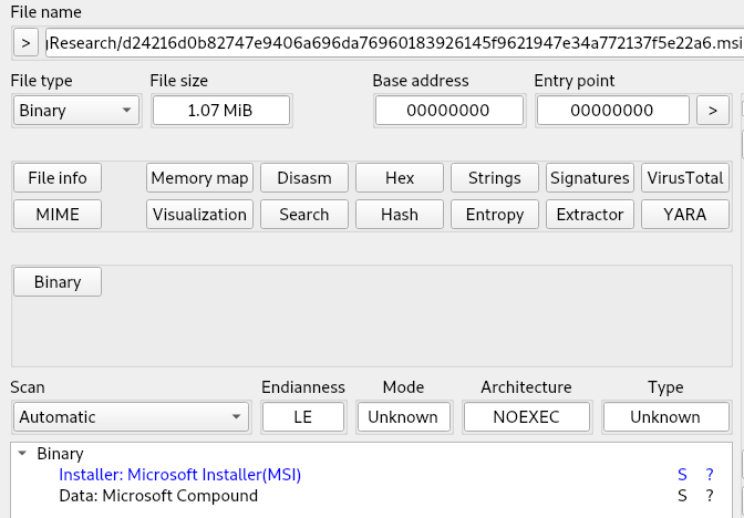 MSI detection
