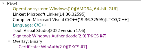 MpExtMs detection info