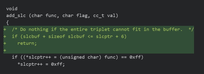 Figure 4 The 3 lines fix
