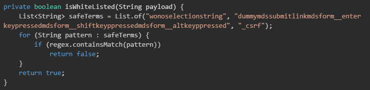Figure 5 isWhitelisted function