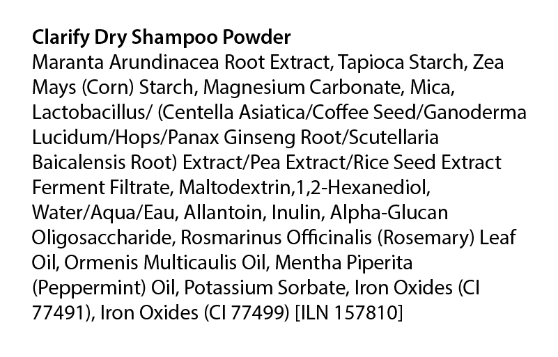 Clarify Dry Shampoo Powder