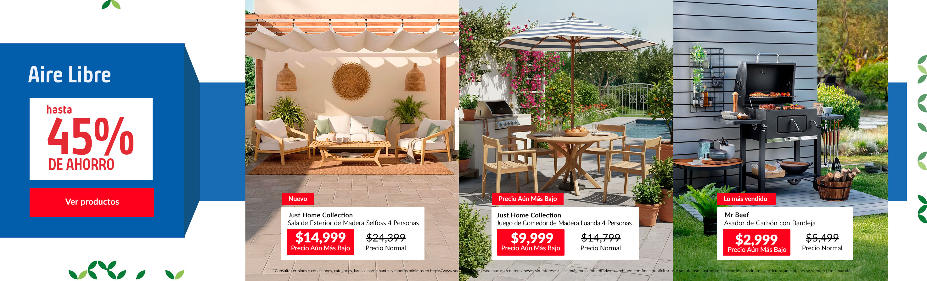 Aire Libre Hasta 45% de Ahorro