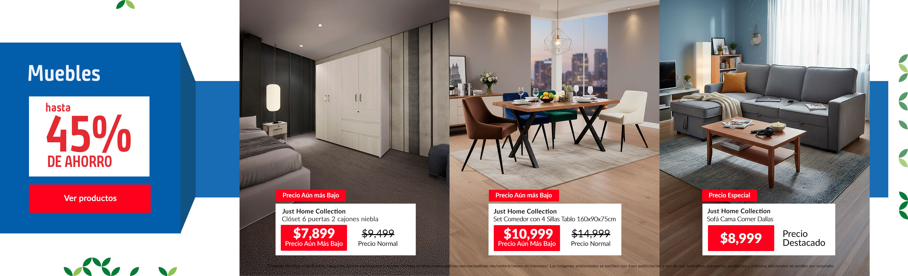 Muebles hasta 45%