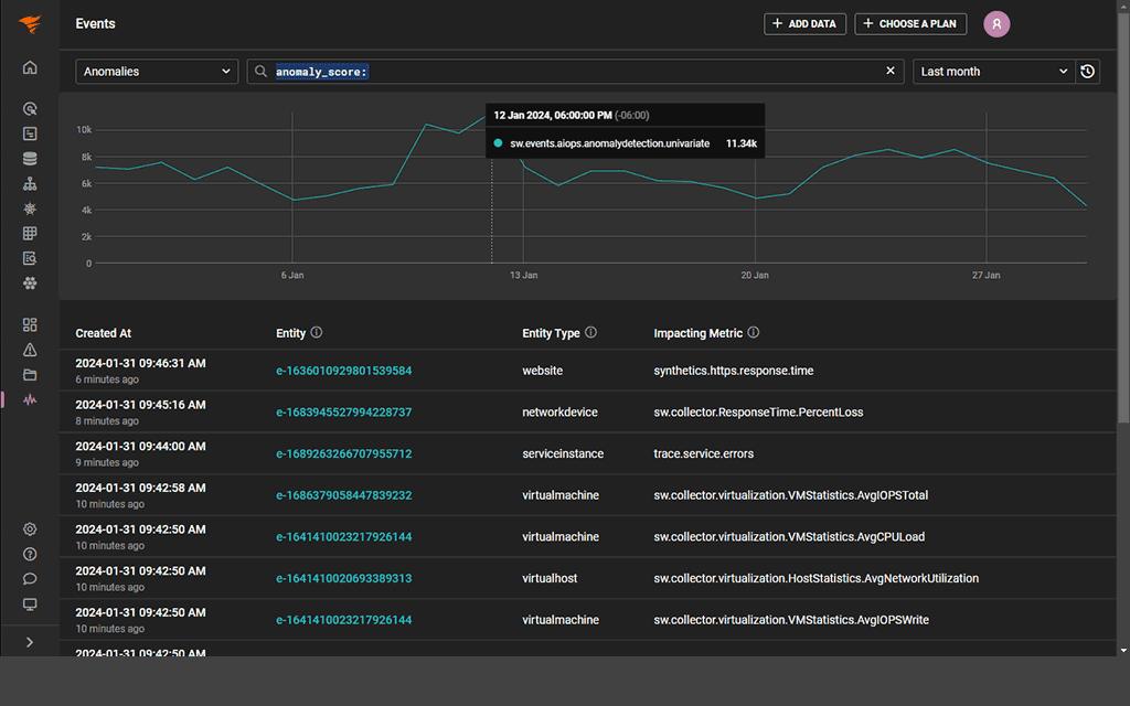Observability Product Screenshot - Log Consolidation