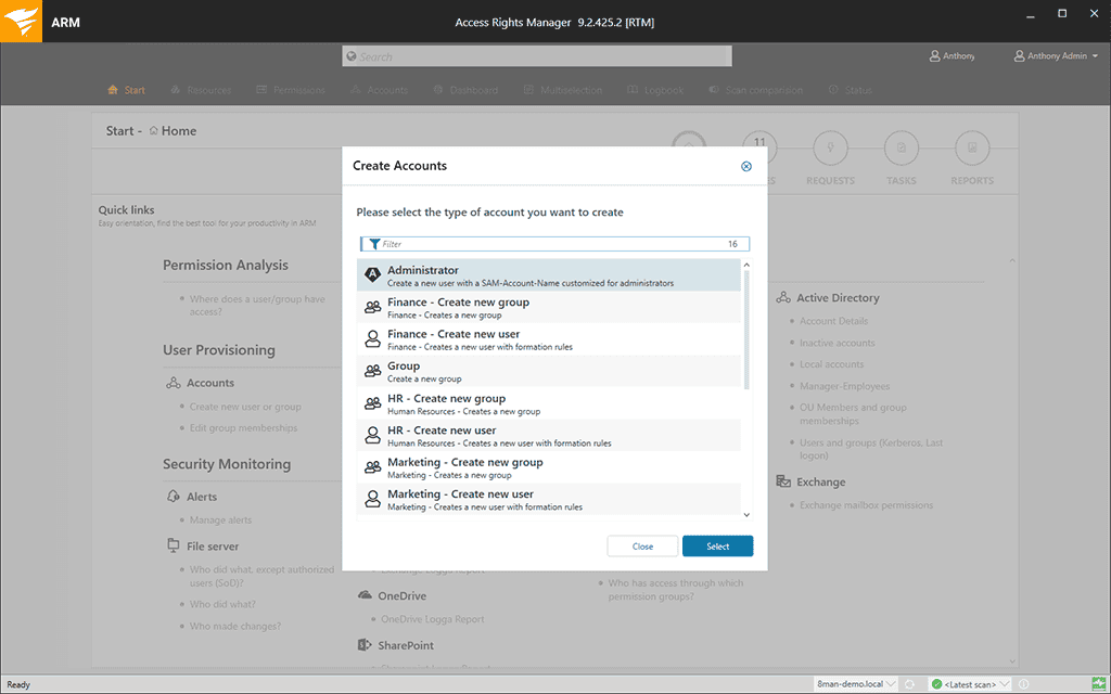 SharePoint Online Permissions Management Tool Use case type 1 2 Features Array Item - features item image