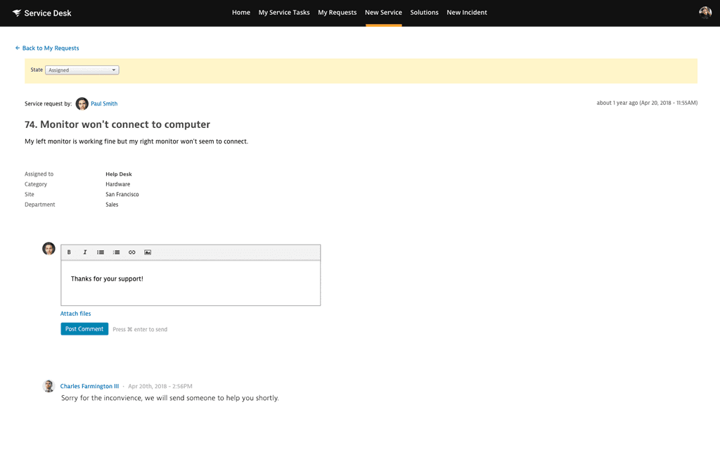 Employee Service Portal Remote Management 2 -  image