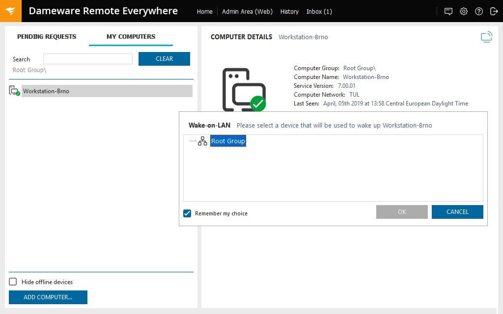 Online Remote Desktop Access Software Dameware Use case type 1 4 Features Array Item - features item image