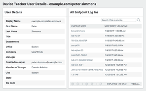 Network User Device Tracking Software