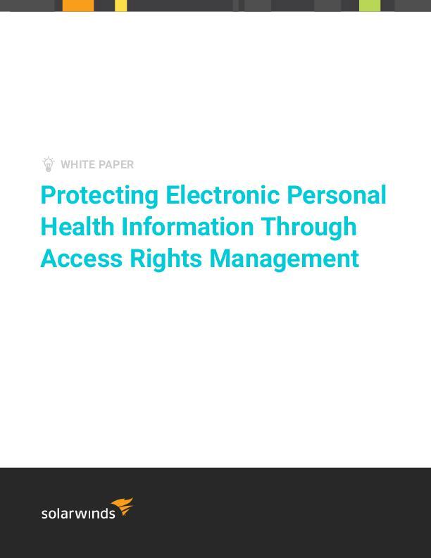 Protecting Electronic Personal Health Information Through Access Rights Management - pdf preview