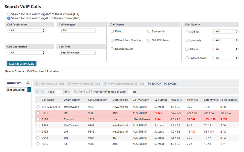 VoIP Call Quality Test Monitor VoIP Metrics