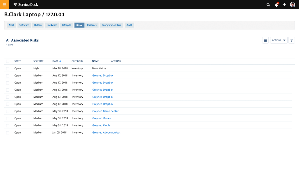 Risk Management Software and IT Management Software - Web Help Desk 1 Features Array Item - features item image