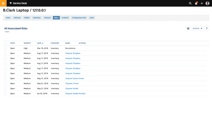 Risk Management Software and IT Management Software - Web Help Desk 1 Features Array Item - features item image