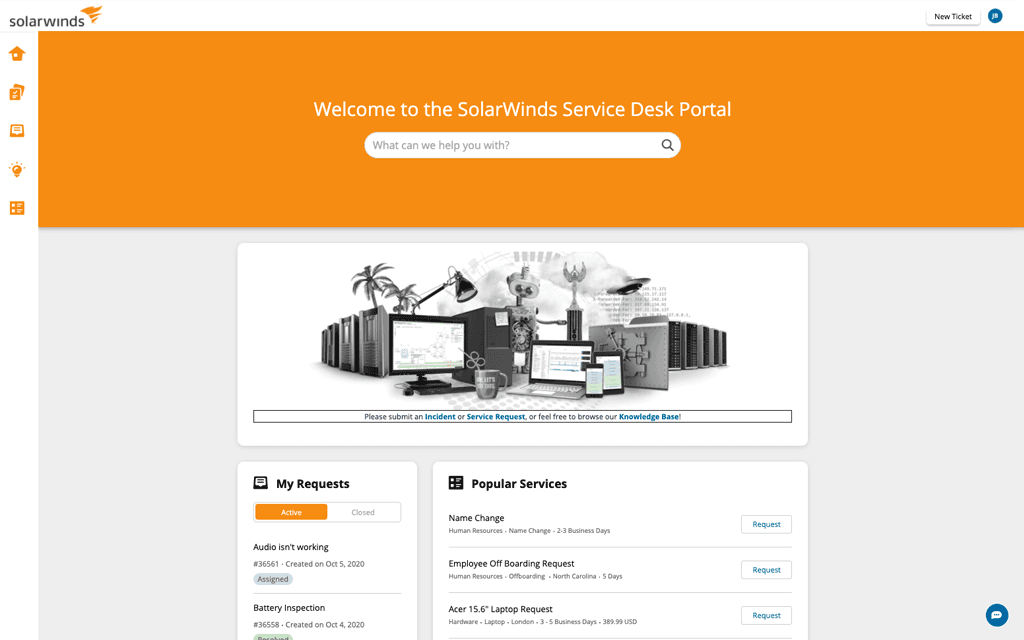 Employee Service Portal Remote Management - features item image