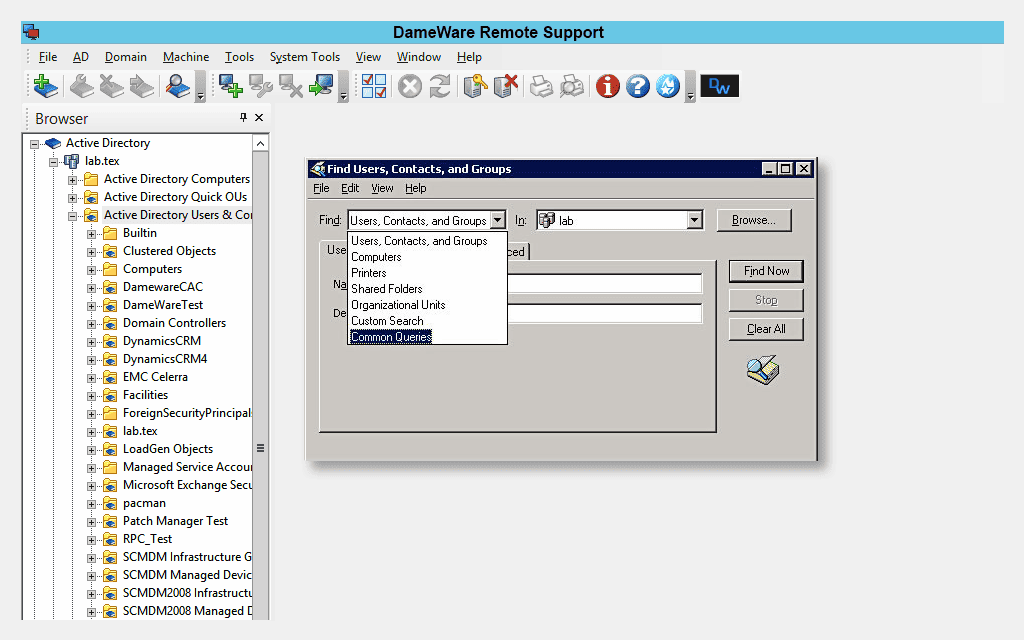 Dameware Remote Support - tab7 image en-us
